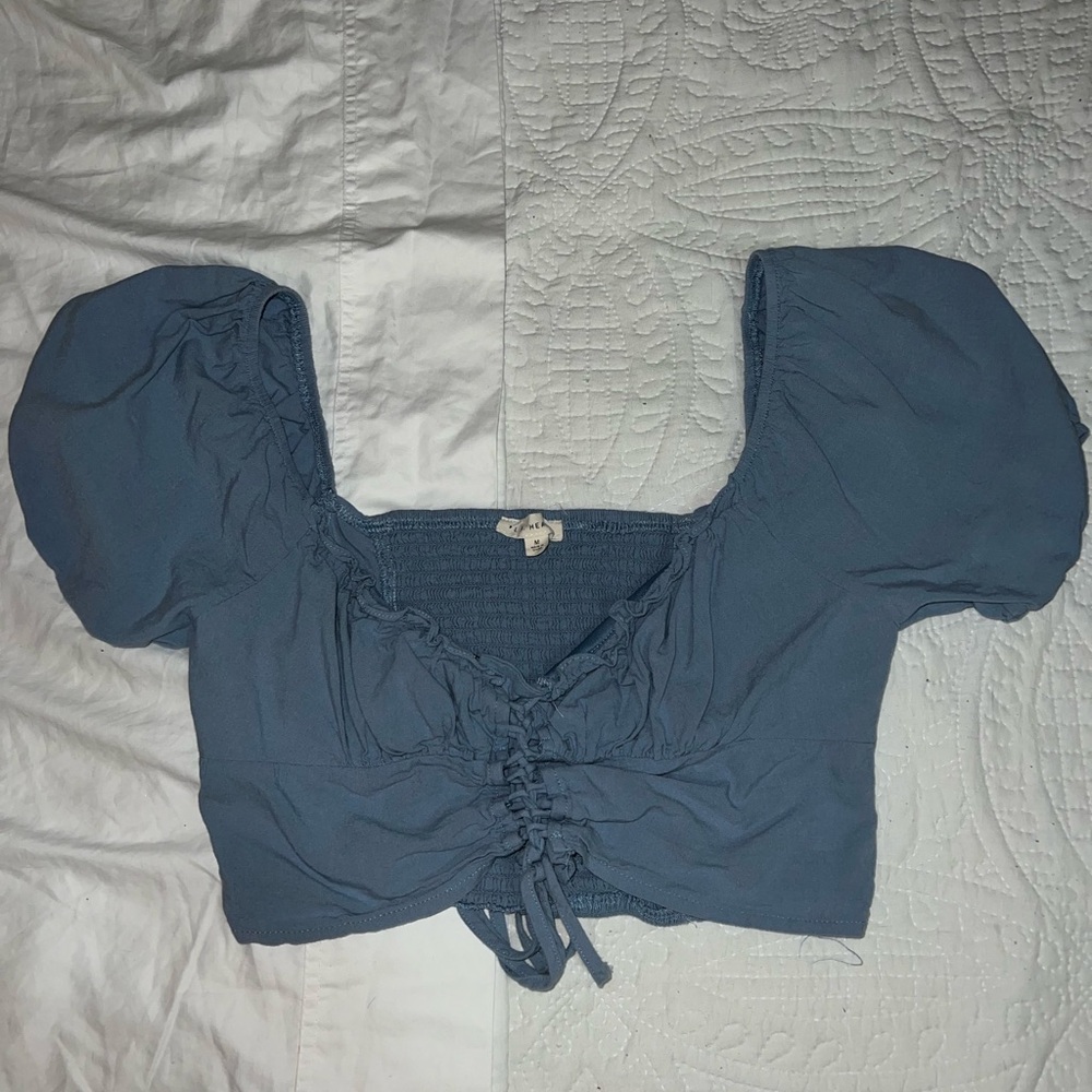 LA Hearts Periwinkle Crop Top Size Medium